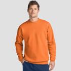 Hanes Men's Ecosmart Fleece Crew Neck Sweatshirt - Neon Orange