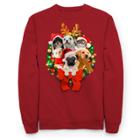Fifth Sun Men's Light Up Critters Holiday Fleece Sweater - Red M,