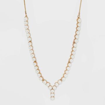 Sugarfix By Baublebar Pearl Collar Necklace - Gold