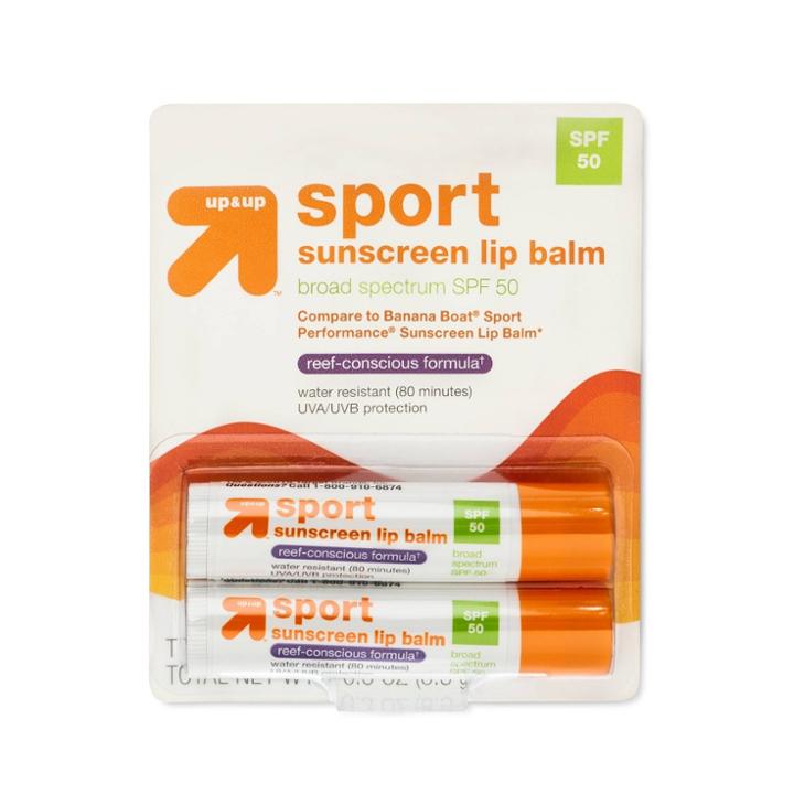 Sport Sunscreen Lip Balm - Spf 50 - 0.3oz - Up&up