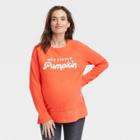 Hey Little Pumpkin Graphic Maternity Sweatshirt - Isabel Maternity By Ingrid & Isabel Orange