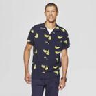 Men's Short Sleeve Button-down Camp Shirt - Goodfellow & Co Xavier Navy