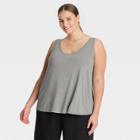 Women's Plus Size Tank Top - A New Day Heather Gray