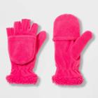 Girls' Convertible Fleece Glove - Cat & Jack Pink