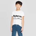 Target Boys' Short Sleeve Palm Tree T-shirt - Art Class White