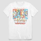 Men's Star Wars Pop Culture Crew Short Sleeve Graphic T-shirt - White
