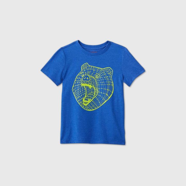 Petiteboys' Short Sleeve 'bear Geo' Graphic T-shirt - Cat & Jack Blue