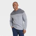 Men's Striped Hooded Pullover - Goodfellow & Co Gray