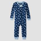 Burt's Bees Baby Baby Boys' Turtley Awesome Snug Fit Footless Pajama Jumpsuit - Blue