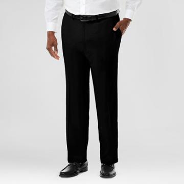 Haggar H26 Men's Haggar H26 Men's Big & Tall Performance Stretch Straight Fit Pants Black