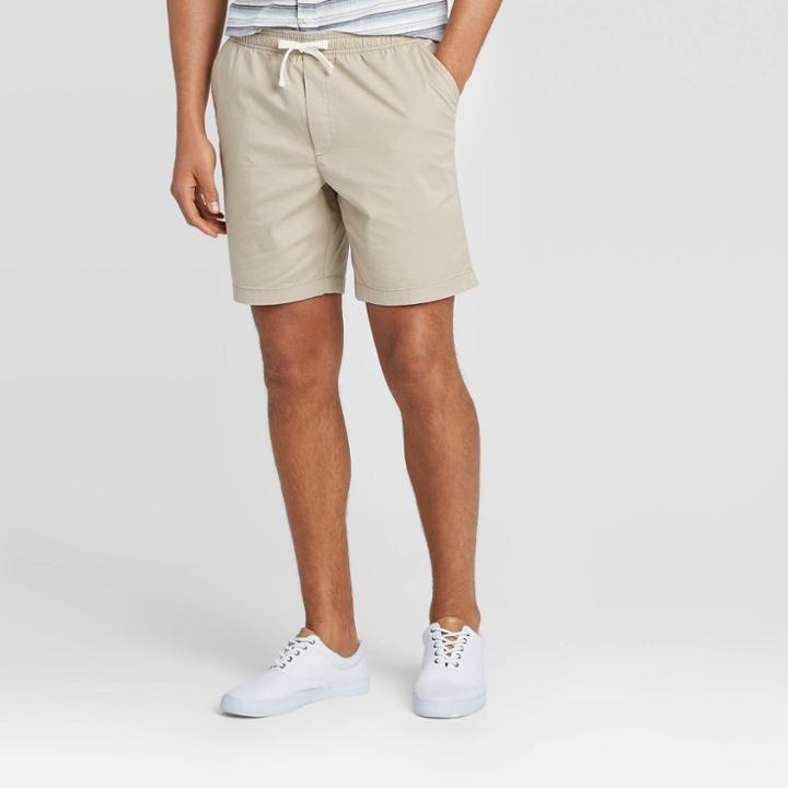 Men's 8 Pull-on Shorts - Goodfellow & Co Taupe