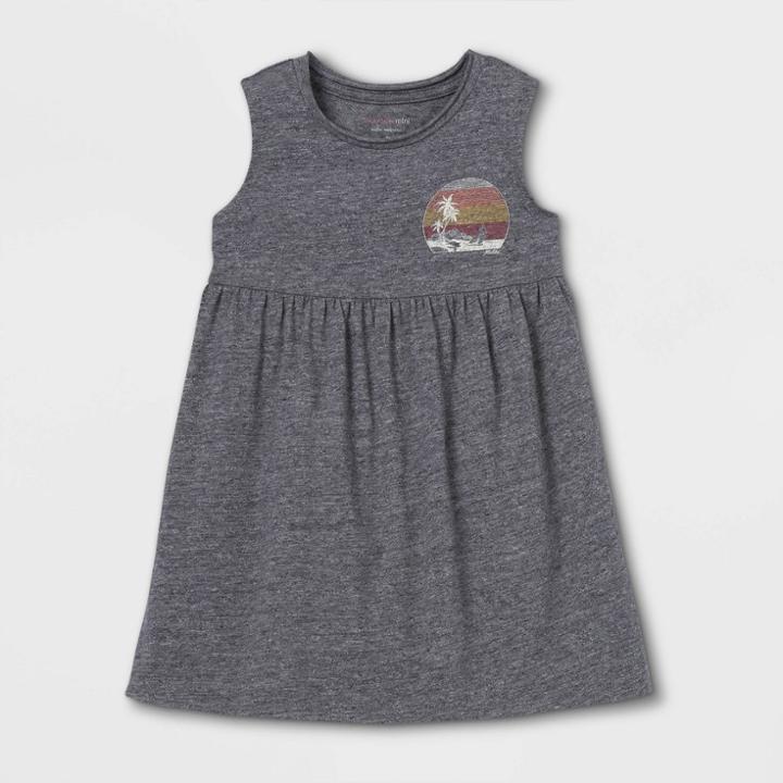 Grayson Mini Toddler Girls' Tank Dress - Heather Gray