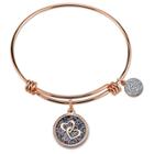 Target Women's Stainless Steel Mothers And Daughters Double Heart Expandable Bracelet - Rose Gold