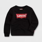 Levi's Toddler Boys' Batwing Logo Fleece Pullover Sweatshirt - Black
