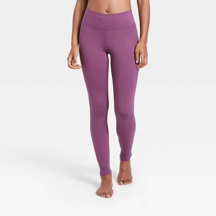 Women's Simplicity Mid-rise Leggings - All In Motion Dark Plum