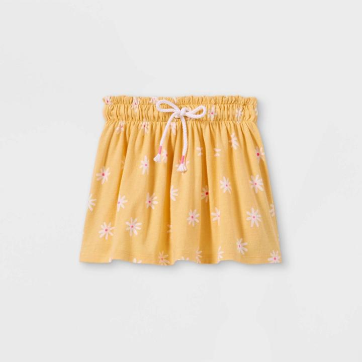 Toddler Girls' Knit Pull-on Skorts - Cat & Jack Light Yellow