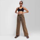 Women's Super-high Rise Baggy Jeans - Wild Fable Brown Overdye