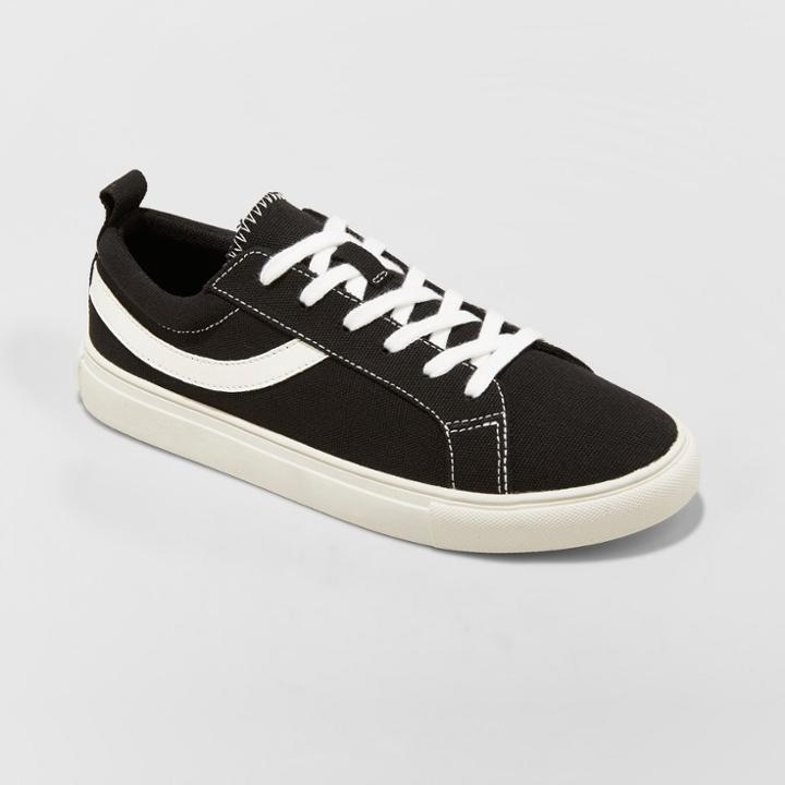 Women's Camella Wide Width Lace Up Sneakers - Wild Fable Black 8,