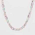 Iridescent Multi-crystal Glass Necklace - A New Day , Women's,