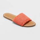 Women's Luciana Woven Slide Sandals - Universal Thread Red