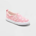 Toddler Girls' Alexus Unicorn Print Slip-on Apparel Sneakers - Cat & Jack Pink