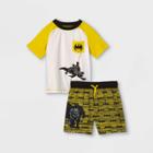 Toddler Boys' Batman Rash Guard Set - Yellow