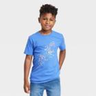 Boys' Abstract Shark Short Sleeve Graphic T-shirt - Cat & Jack Royal Blue