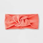 Ribbed Top Knot Headwrap - Universal Thread Coral Pink