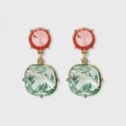 Sugarfix By Baublebar Two-tone Crystal Drop Earrings -