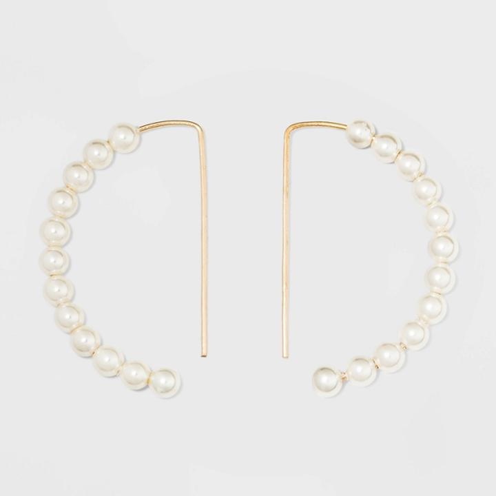 Pearl Drop Earrings - A New Day Gold