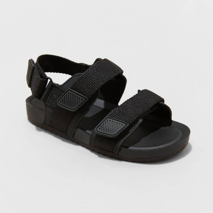 Toddler Boys' Cedric Footbed Sandals - Cat & Jack Black
