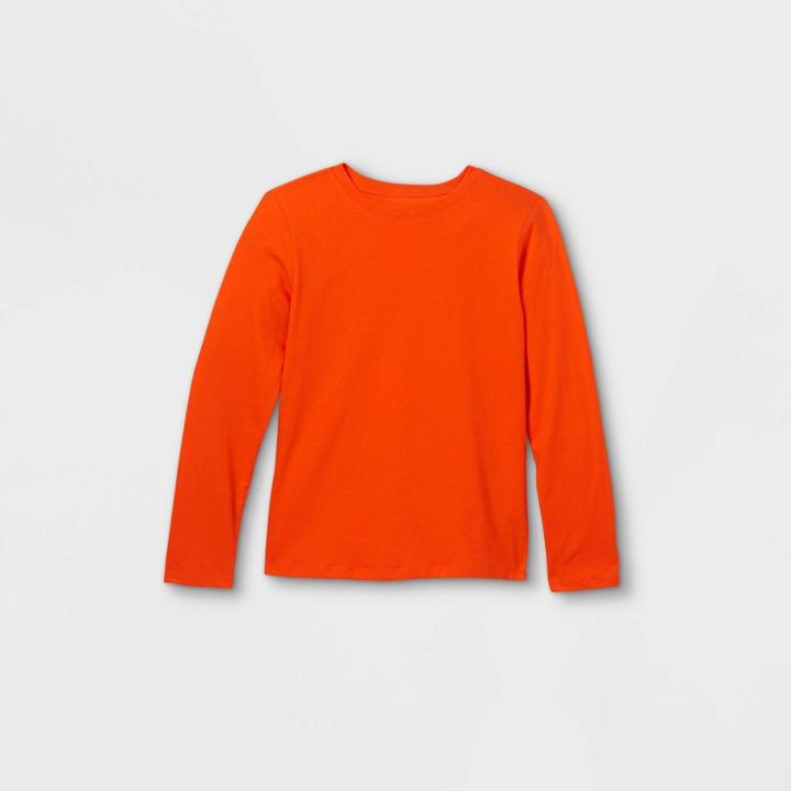Oversizeboys' Long Sleeve T-shirt - Cat & Jack Orange
