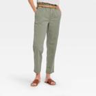 Women's High-rise Tapered Pants - Universal Thread Olive Gray