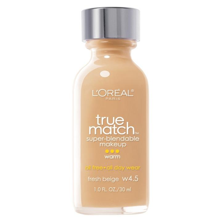 L'oreal Paris L'oral Paris True Match Super-blendable Foundation Makeup Fresh Beige - 1 Fl Oz, Warm Fresh Beige W4.5