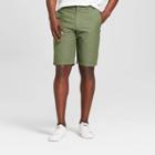Men's 10.5 Textured Linden Flat Front Shorts - Goodfellow & Co Orchid Leaf 36, Size: