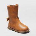 Toddler Girls' Hermione Fashion Boots - Cat & Jack Cognac 10, Girl's, Brown