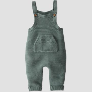 Baby Sweater Overalls - Little Planet By Carter's Green