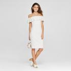 Women's Ruffle Lace Sheath Dress - Xoxo (juniors') White