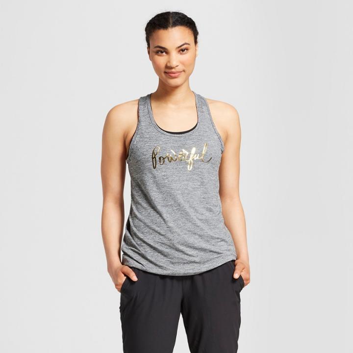 Women's Graphic Tank Top - C9 Champion Dark Heather Gray