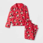 Girls' Minnie Mouse 2pc Coat Pajama