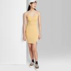 Women's Slit Bodycon Knit Dress - Wild Fable Gold