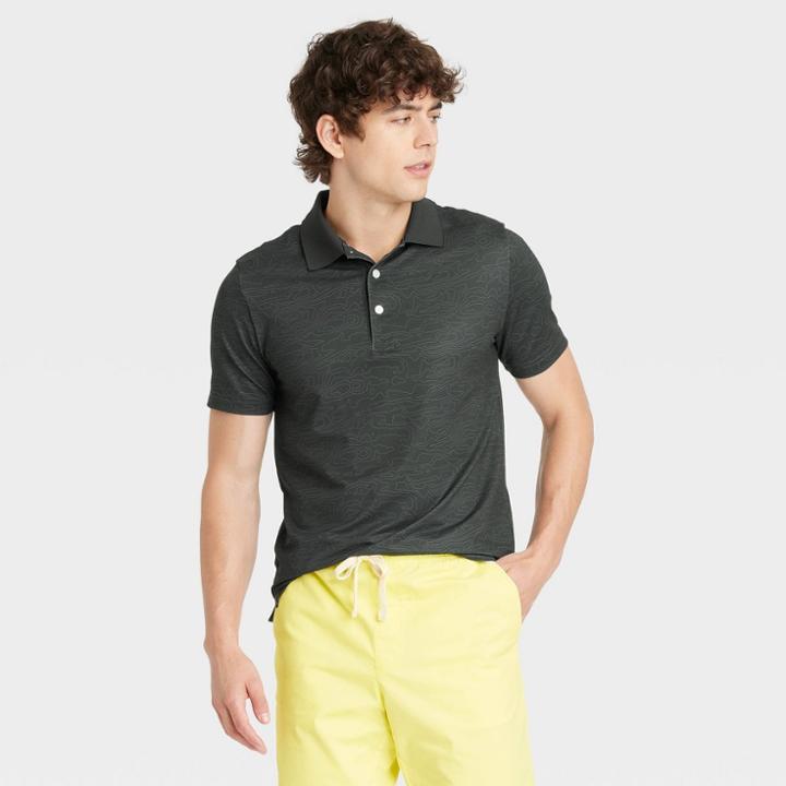 Men's Performance Polo Shirt - Goodfellow & Co Black