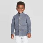 Toddler Boys' Texture Cardigan - Cat & Jack Navy 18m, Boy's, Blue