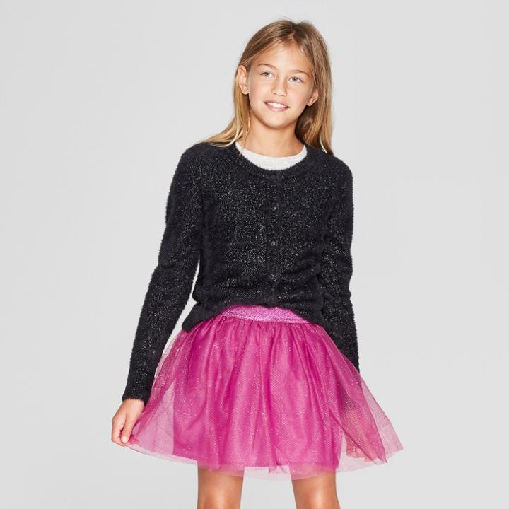 Girls' Dressy Cardigan - Cat & Jack Black