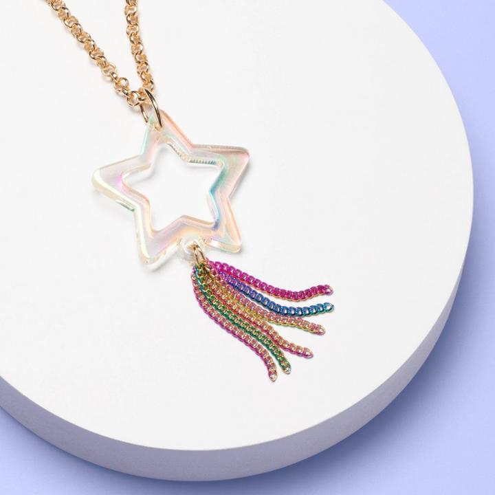 Girls' Rainbow Shooting Star Necklace - More Than Magic,