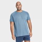 Men's Short Sleeve Run T-shirt - All In Motion Blue Gray