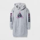 Girls' Hooded Pullover Dress - Art Class Gray