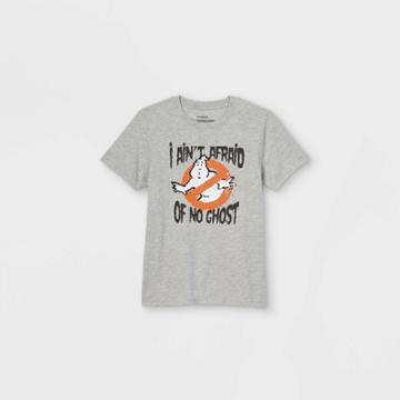 Boys' Ghostbusters Short Sleeve Graphic T-shirt - Heather Gray