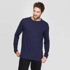 Men's Standard Fit Long Sleeve Lyndale T-shirt - Goodfellow & Co Xavier Navy L, Men's, Size: Large, Xavier Blue