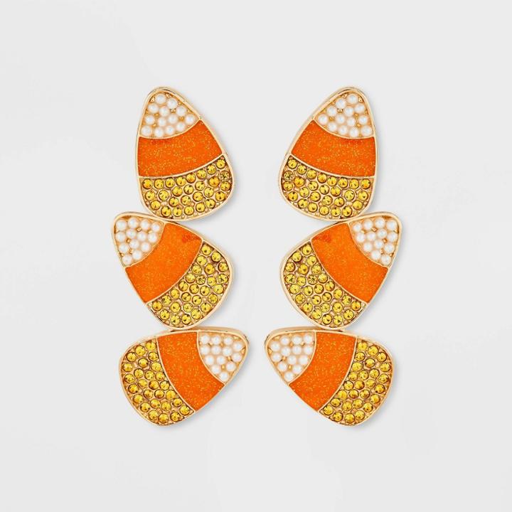 Sugarfix By Baublebar 'corny Confections' Statement Earrings - Orange